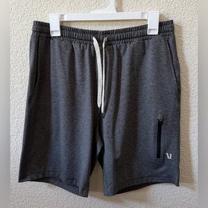 Vuori Men’s Medium Sunday Performance Short Inseam 9” Dark Gray Heather